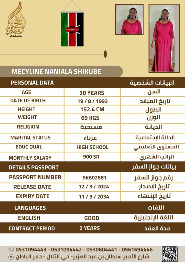 MECYLINE NANJALA SHIKUBE